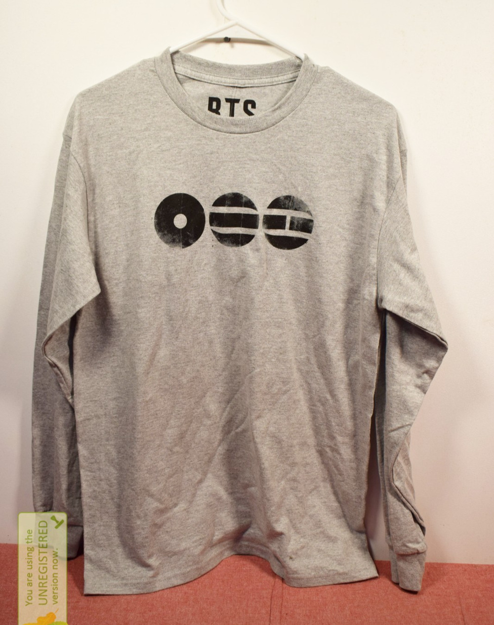 BTS Clothing Long Sleeve T-shirt Gray Medium